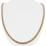 14k Yellow Gold 32g Solid Heavy 4.2mm Cuban Curb Link Chain Necklace 26"