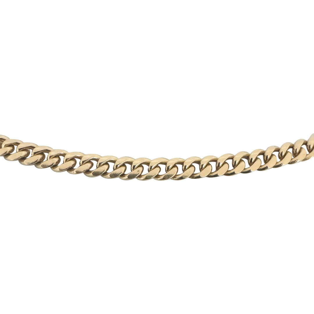 14k Yellow Gold 32g Solid Heavy 4.2mm Cuban Curb Link Chain Necklace 26"