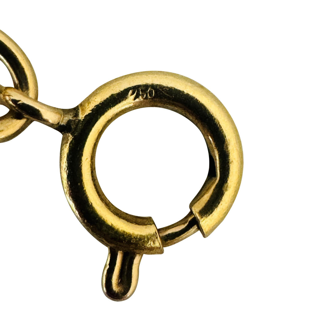 18k Yellow Gold 18g Vintage Ladies Thick 9mm Rope Bracelet Italy 8"