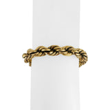 18k Yellow Gold 18g Vintage Ladies Thick 9mm Rope Bracelet Italy 8"