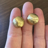 Marco Bicego Africa 8.5g Large Button Clip On Earrings Italy