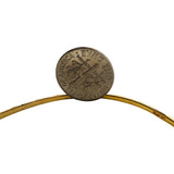 Pair of 21k Yellow and White Gold 12.8g Solid Bangle Bracelets 7"