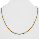 18k Yellow Gold 9.8g Vintage UnoAErre Serpentine Link Chain Necklace Italy 20.5"