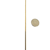 18k Yellow Gold 9.8g Vintage UnoAErre Serpentine Link Chain Necklace Italy 20.5"