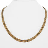 14k Yellow Gold 22.5g Solid Vintage 5mm Squared Fancy Link Necklace 19.5"