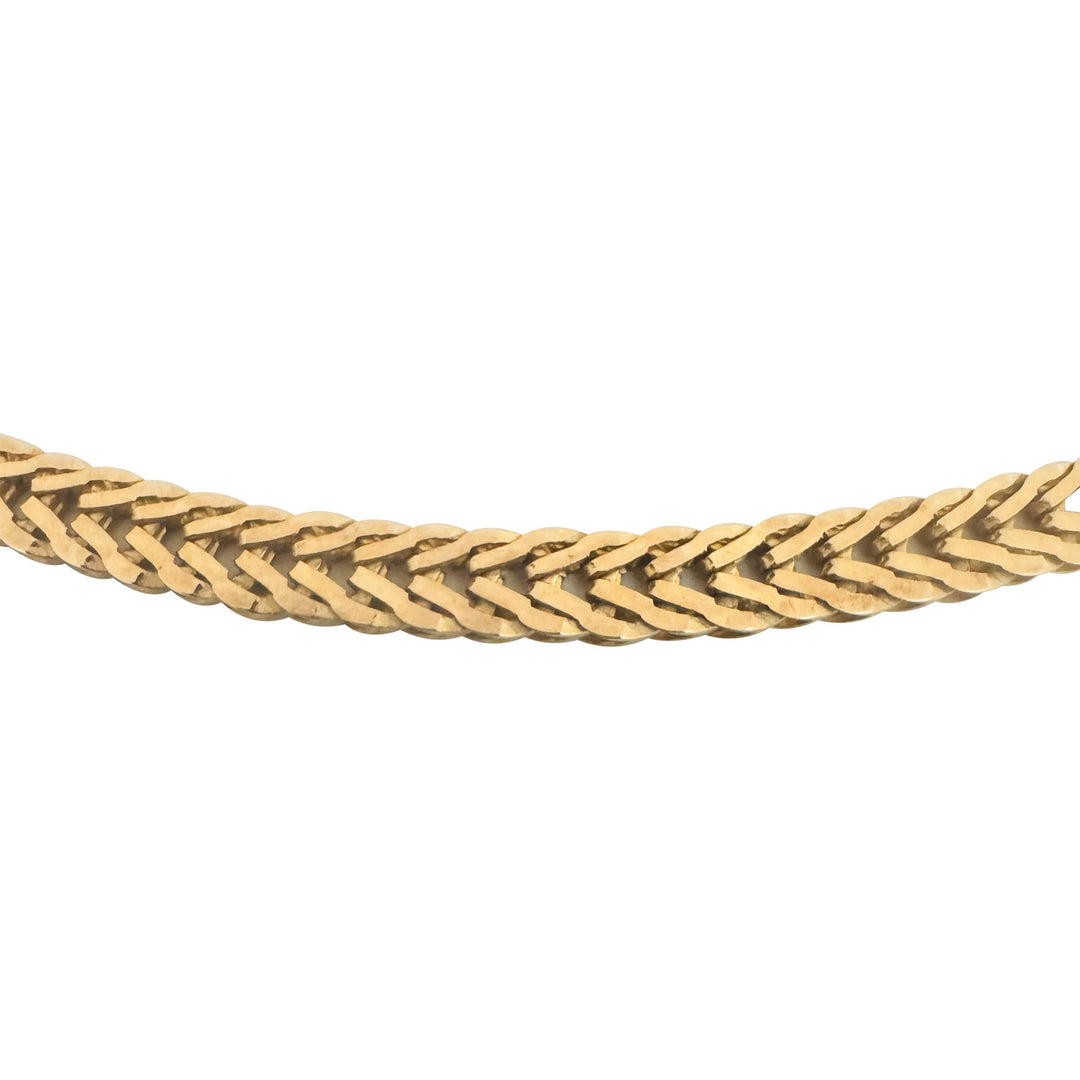 14k Yellow Gold 22.5g Solid Vintage 5mm Squared Fancy Link Necklace 19.5"