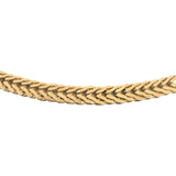 14k Yellow Gold 22.5g Solid Vintage 5mm Squared Fancy Link Necklace 19.5"