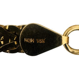 14k Yellow Gold 22.5g Solid Vintage 5mm Squared Fancy Link Necklace 19.5"