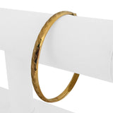 14k Yellow Gold 6.5g Light Ladies 6mm Fancy Bangle Bracelet 7.75"
