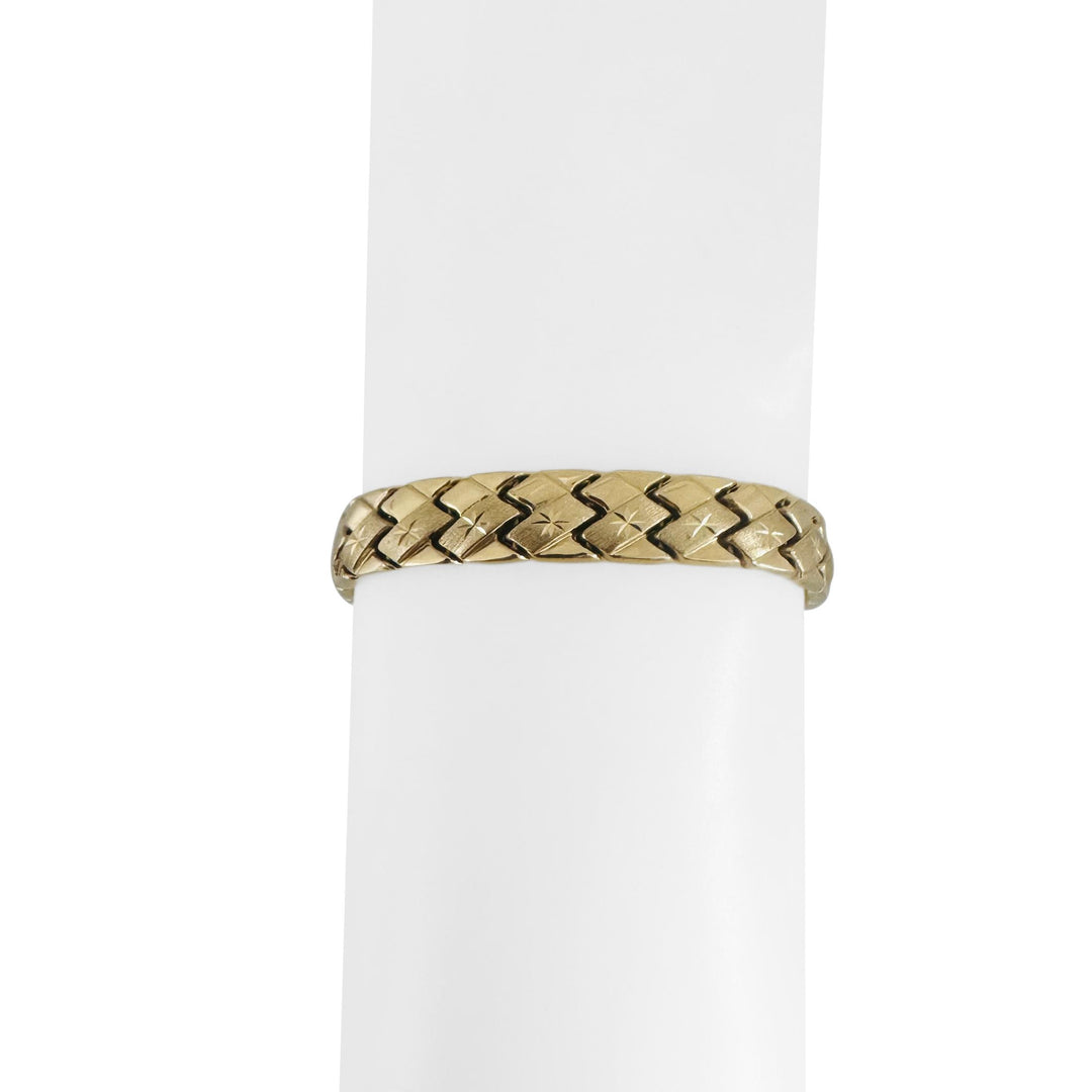 14k Yellow Gold 13.5g Ladies Starburst 8.5mm Fancy Link Bracelet 7.25"