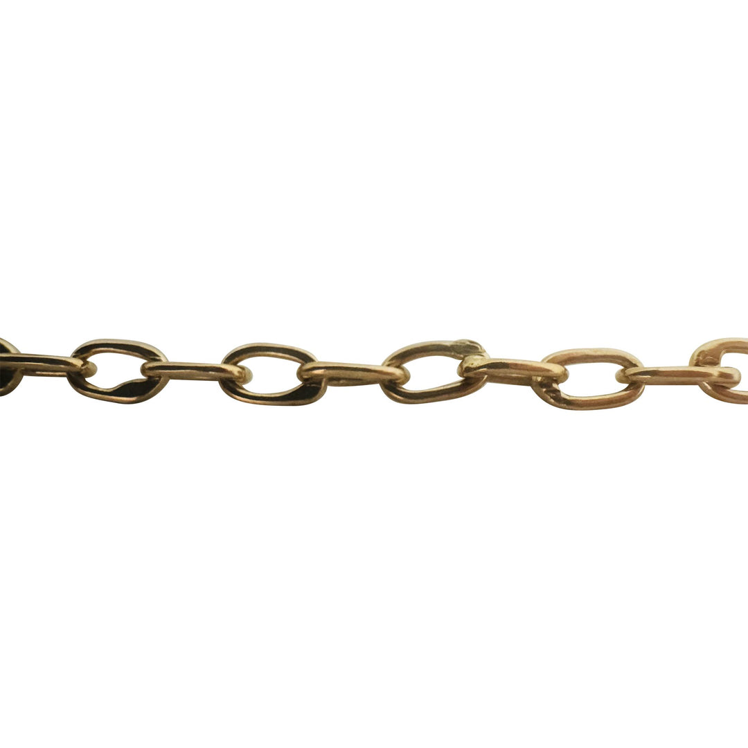 14k Yellow Gold 10.5g Solid Ladies 4mm Oval Cable Link Chain Necklace 16"