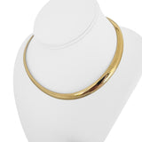 14k Yellow Gold 48.8g Solid Heavy 8mm Omega Link Necklace Italy 16"