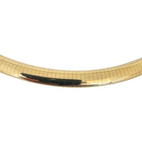 14k Yellow Gold 48.8g Solid Heavy 8mm Omega Link Necklace Italy 16"