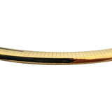 14k Yellow Gold 48.8g Solid Heavy 8mm Omega Link Necklace Italy 16"