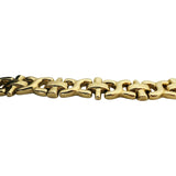 14k Yellow Gold 16.8g Ladies Milor 11mm Fancy Link Bracelet Italy 7"