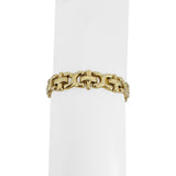 14k Yellow Gold 16.8g Ladies Milor 11mm Fancy Link Bracelet Italy 7"