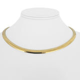 14k Yellow Gold 38g Solid Heavy 6mm Omega Link Necklace Italy 16"