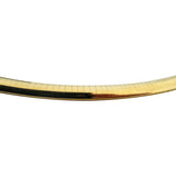 14k Yellow Gold 38g Solid Heavy 6mm Omega Link Necklace Italy 16"