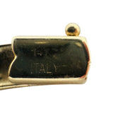 14k Yellow Gold 38g Solid Heavy 6mm Omega Link Necklace Italy 16"