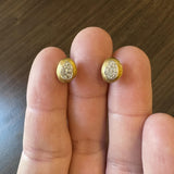 Marco Bicego Jaipur 18k Yellow Gold and Diamond Stud Earrings Italy
