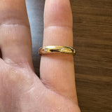 14k Yellow Gold and 0.32cttw Flush Set Diamond 4mm Eternity Band Size 7.5