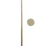 14k Yellow Gold 28g Solid Heavy 3mm Squared Franco Link Chain Necklace 26"
