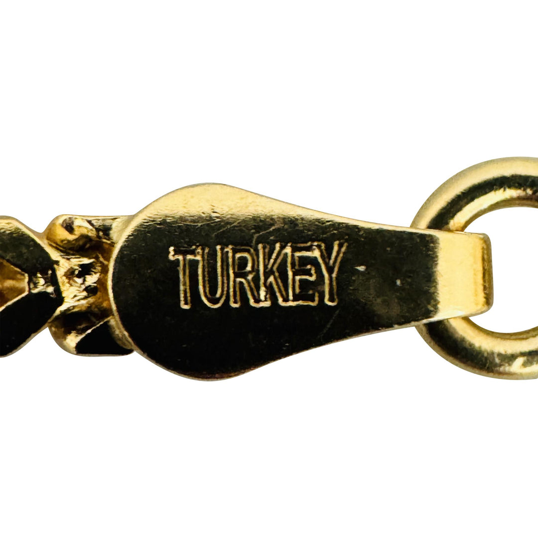 14k Yellow Gold 28g Solid Heavy 3mm Squared Franco Link Chain Necklace 26"