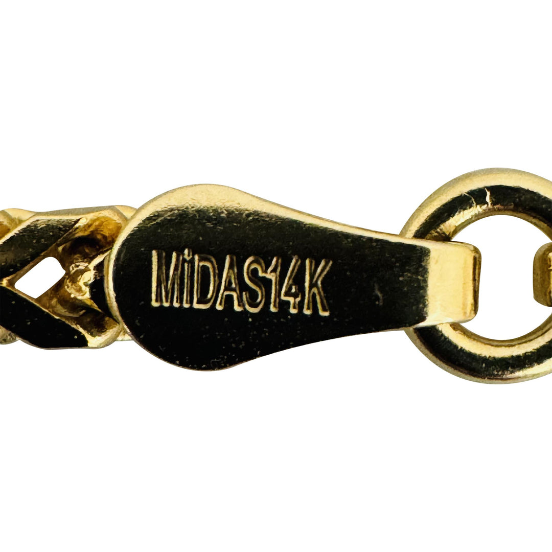 14k Yellow Gold 28g Solid Heavy 3mm Squared Franco Link Chain Necklace 26"