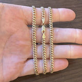 14k Yellow Gold 32g Solid Heavy 4.2mm Cuban Curb Link Chain Necklace 26"