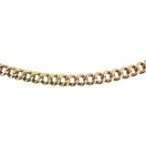 18k Yellow and Rose Gold 28.8g Solid Vintage Curb Link Chain Necklace 20.5"