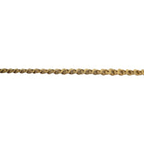 18k Yellow Gold 9.2g Ladies Graduated Double Curb Link Chain Necklace 17.5"