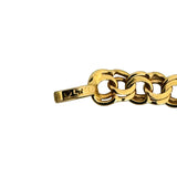 18k Yellow Gold 9.2g Ladies Graduated Double Curb Link Chain Necklace 17.5"