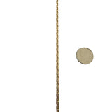 18k Yellow Gold 20g Solid Diamond Cut 3mm Cable Link Chain Necklace 24"