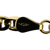 18k Yellow Gold 13.8g Solid Vintage 4mm Fancy Link Bracelet Italy 8"