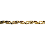 18k Yellow Gold 20g Solid Vintage 6mm Fancy Curb Link Bracelet 7.5"
