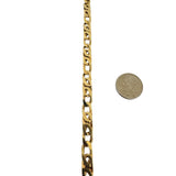 18k Yellow Gold 20g Solid Vintage 6mm Fancy Curb Link Bracelet 7.5"