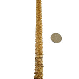 14k Yellow Gold 32g Ladies Unique 12mm Foxtail Fringe Necklace 18"