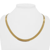 14k Yellow Gold 20g Solid Thick 5.5mm Herringbone Link Necklace Italy 20"
