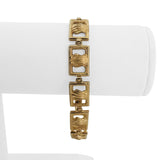 14k Yellow Gold 15g Ladies 10mm Scallop Shell Link Bracelet 7.25"