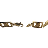 14k Yellow Gold 15g Ladies 10mm Scallop Shell Link Bracelet 7.25"