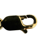 14k Yellow Gold 15g Ladies 10mm Scallop Shell Link Bracelet 7.25"