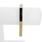 14k Yellow Gold 32g Vintage Heavy 6.5mm Squared Bangle Bracelet Italy 6.25"