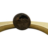 14k Yellow Gold 32g Vintage Heavy 6.5mm Squared Bangle Bracelet Italy 6.25"