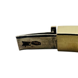 14k Yellow Gold 32g Vintage Heavy 6.5mm Squared Bangle Bracelet Italy 6.25"