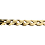 14k Yellow Gold 25g Solid Men's 10.5mm Curb Link Bracelet 8"