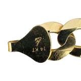 14k Yellow Gold 25g Solid Men's 10.5mm Curb Link Bracelet 8"