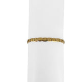 14k Yellow Gold 7.4g Solid Ladies 4.5mm Mariner Link Bracelet Italy 7.5"