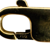 18k Yellow Gold and 0.84cttw Diamond Vintage 19g Panel Link Bracelet 7.25"