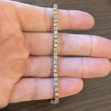 14k Yellow Gold and 4.5cttw Diamond Vintage Ladies Tennis Bracelet 7"