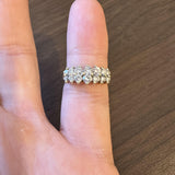 14k Yellow Gold and 1cttw Diamond Vintage Ladies Cluster Ring Size 6.5